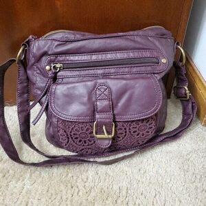 Burgundy crossbody bag